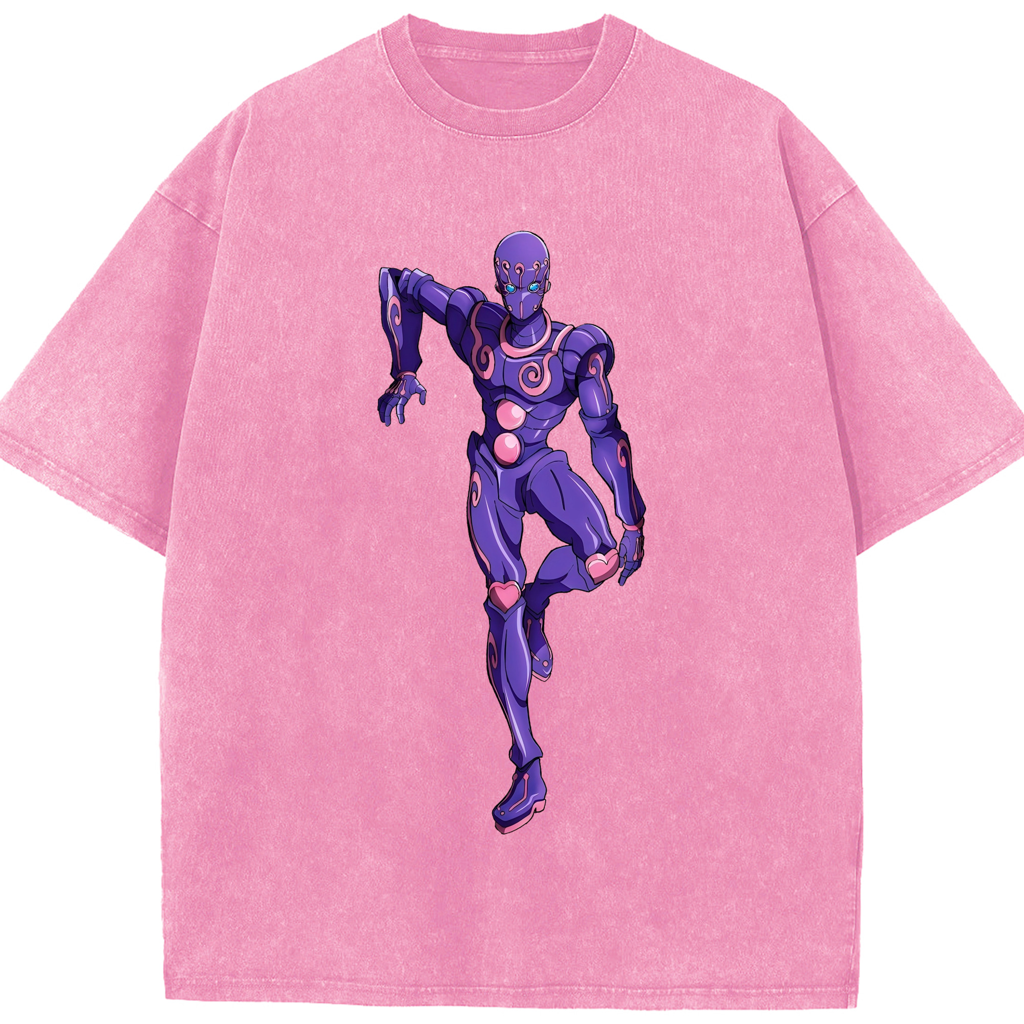 （画像用） ジョジョの奇妙な冒険 JoJo's Bizarre Adventure 綿100% ヴィンテージ風 半袖Tシャツ（フロントプリント）